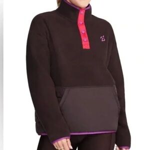 Peloton Women’s New Heights Sherpa Fleece Quilted Pullover, Size XL